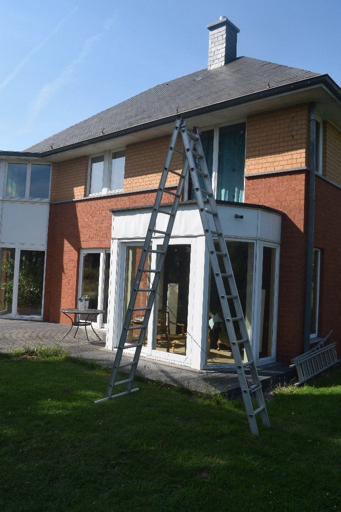 Aluminium ladder van 9 m, Ophalen, Gebruikt, Ladder, 4 meter of meer