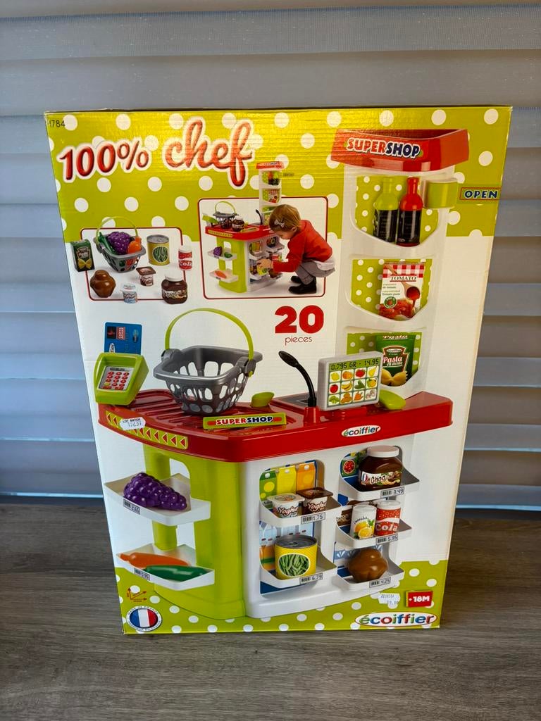 Ecoiffier 100% Chef Super Shop, Ophalen of Verzenden, Nieuw