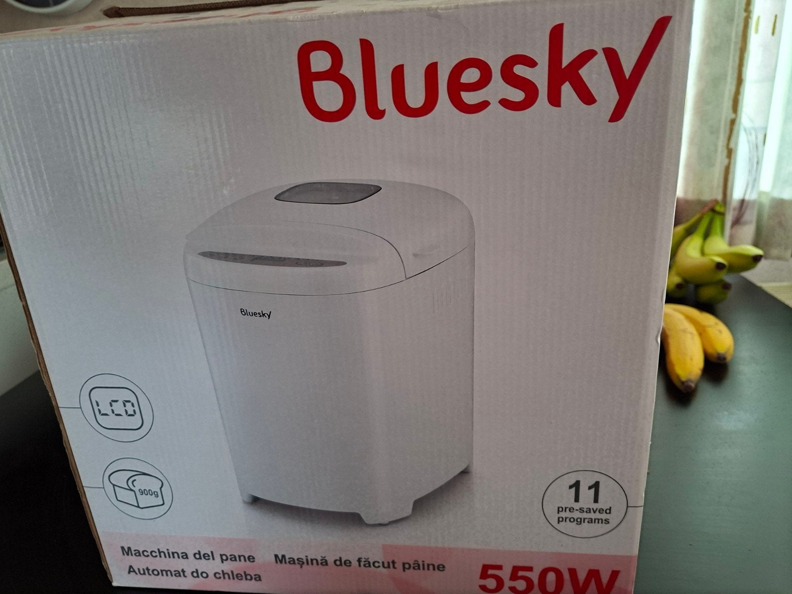 broodmachine Bleusky, Ophalen