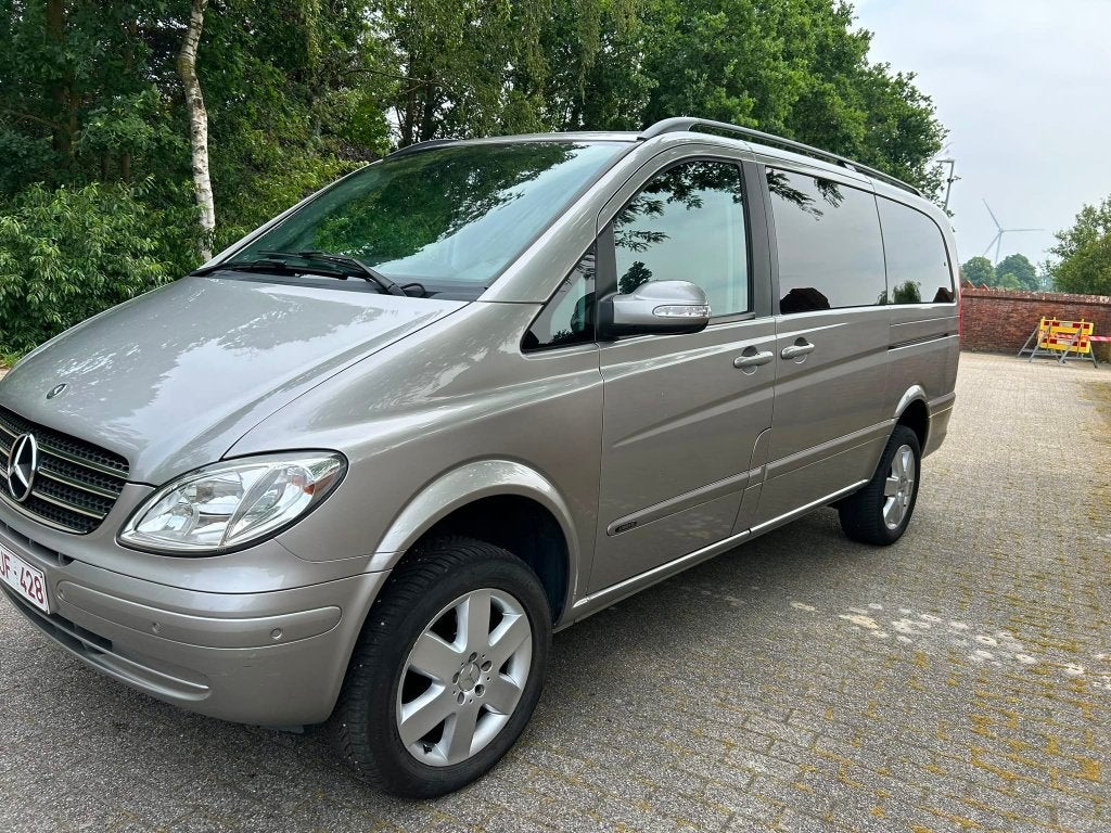 mercedes viano #4x4# dubbelcabine !!automatiek!! gekeurd, Automaat, 4 deurs, Zwart, Bedrijf