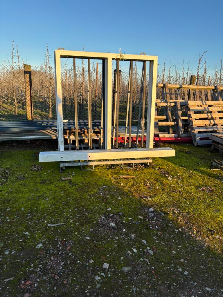 Tuinpoort om hout tegen te plaatsen, Tuin en Terras, Ophalen, Zo goed als nieuw, Hout