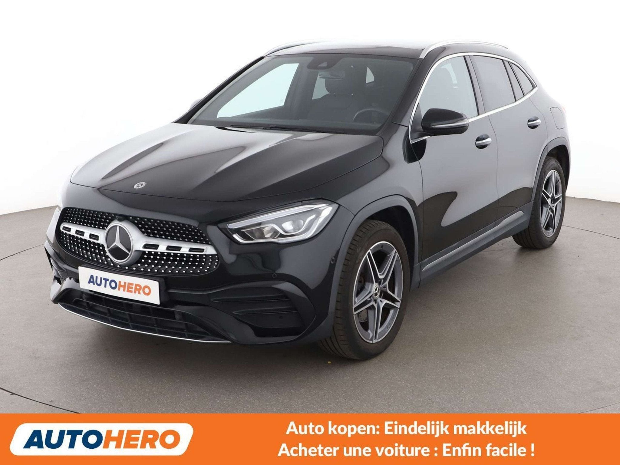 Mercedes-Benz GLA 250 GLA 250e AMG Line (bj 2022, automaat), 32 g/km, Gebruikt, Zwart, Leder