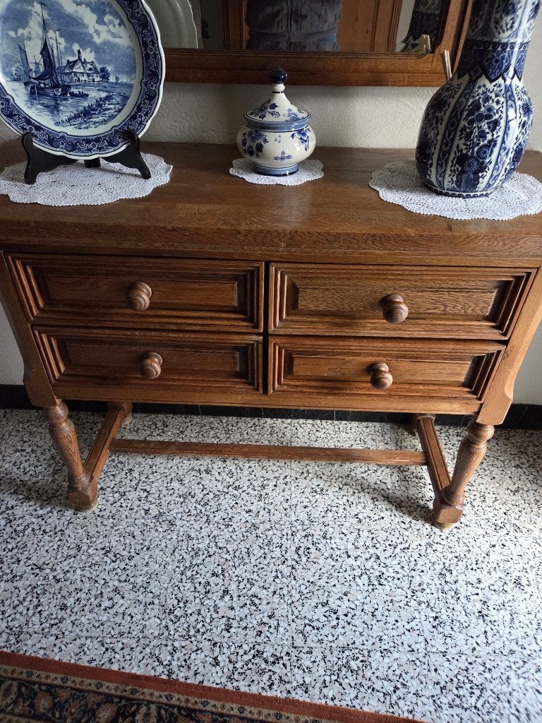 mooie eiken ladenkastje, Ophalen, 100 tot 150 cm, Eikenhout, Zo goed als nieuw