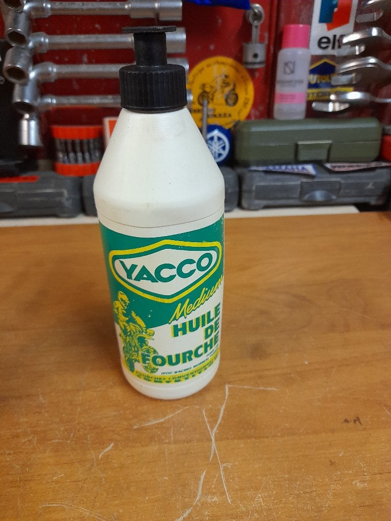 ancien bidon huile vide yacco fourche moto, Enlèvement ou Envoi, Utilisé, Autres types