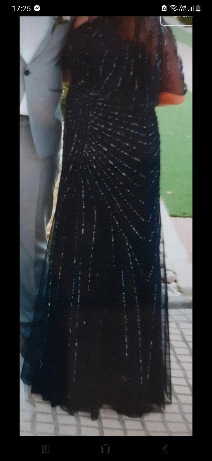 Robe de soirée longue taille 36, bleu foncé, Robe de gala, Enlèvement ou Envoi, Taille 36 (S), Comme neuf