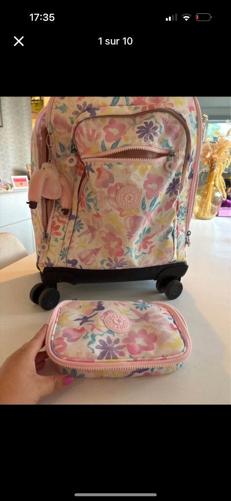 Cartable kipling, Bijoux, Sacs & Beauté, 30 à 40 cm, Rose, 30 à 40 cm, Enlèvement