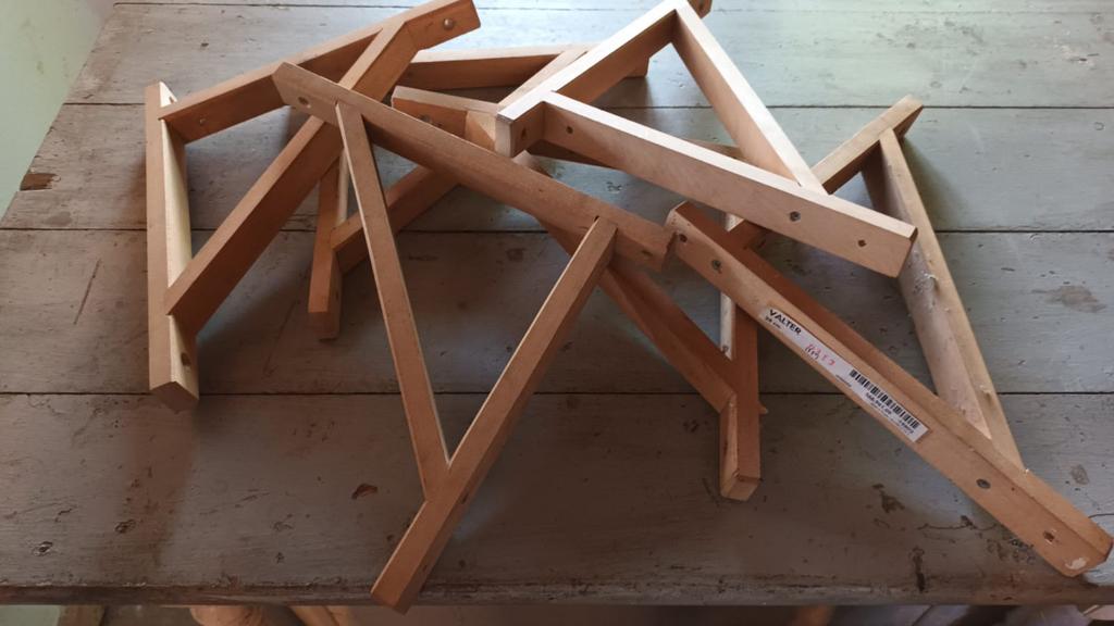 Schapdragers hout 6x, Ophalen, Zo goed als nieuw