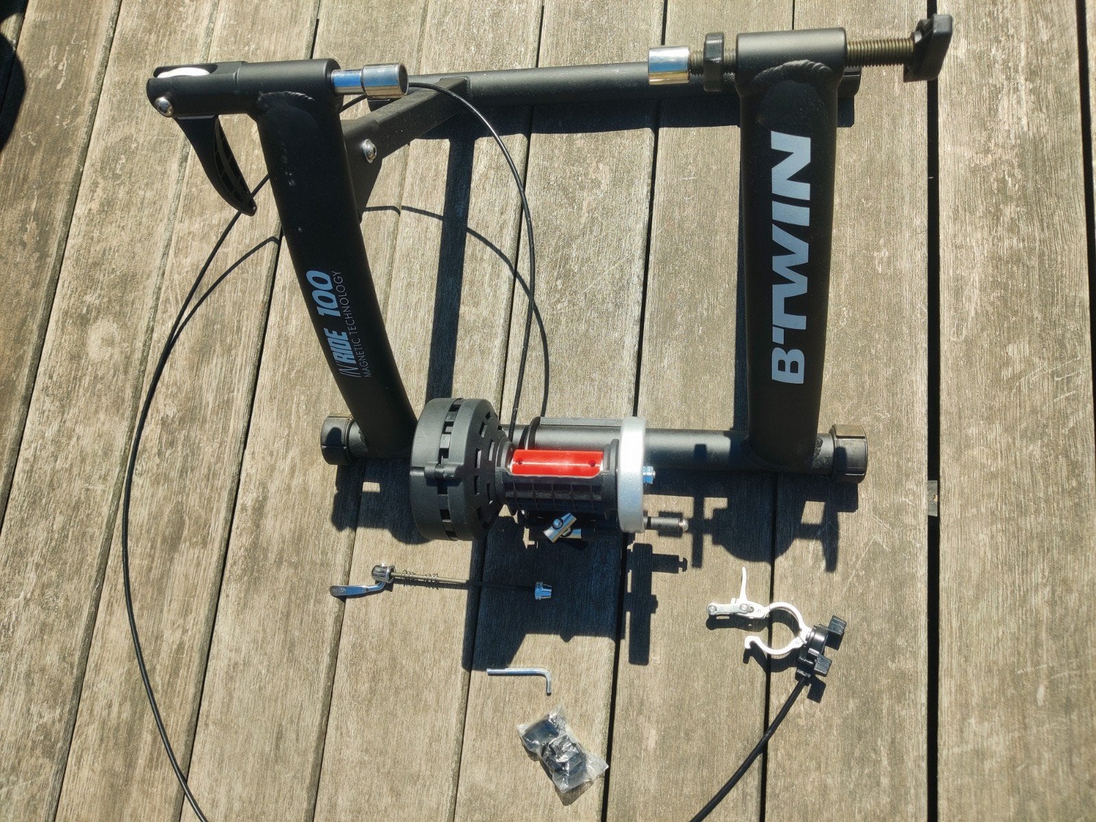 Home trainer met magnetische weerstand, B'twin, Enlèvement