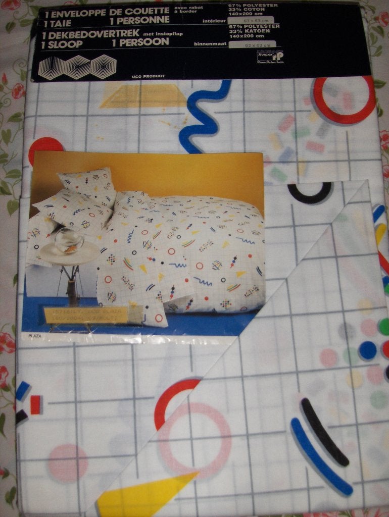 Housse de couette 1 pers. 1 m 40 x 2 m et taie de 63 x63., Eenpersoons, Dekbedovertrek, Overige materialen, Nieuw