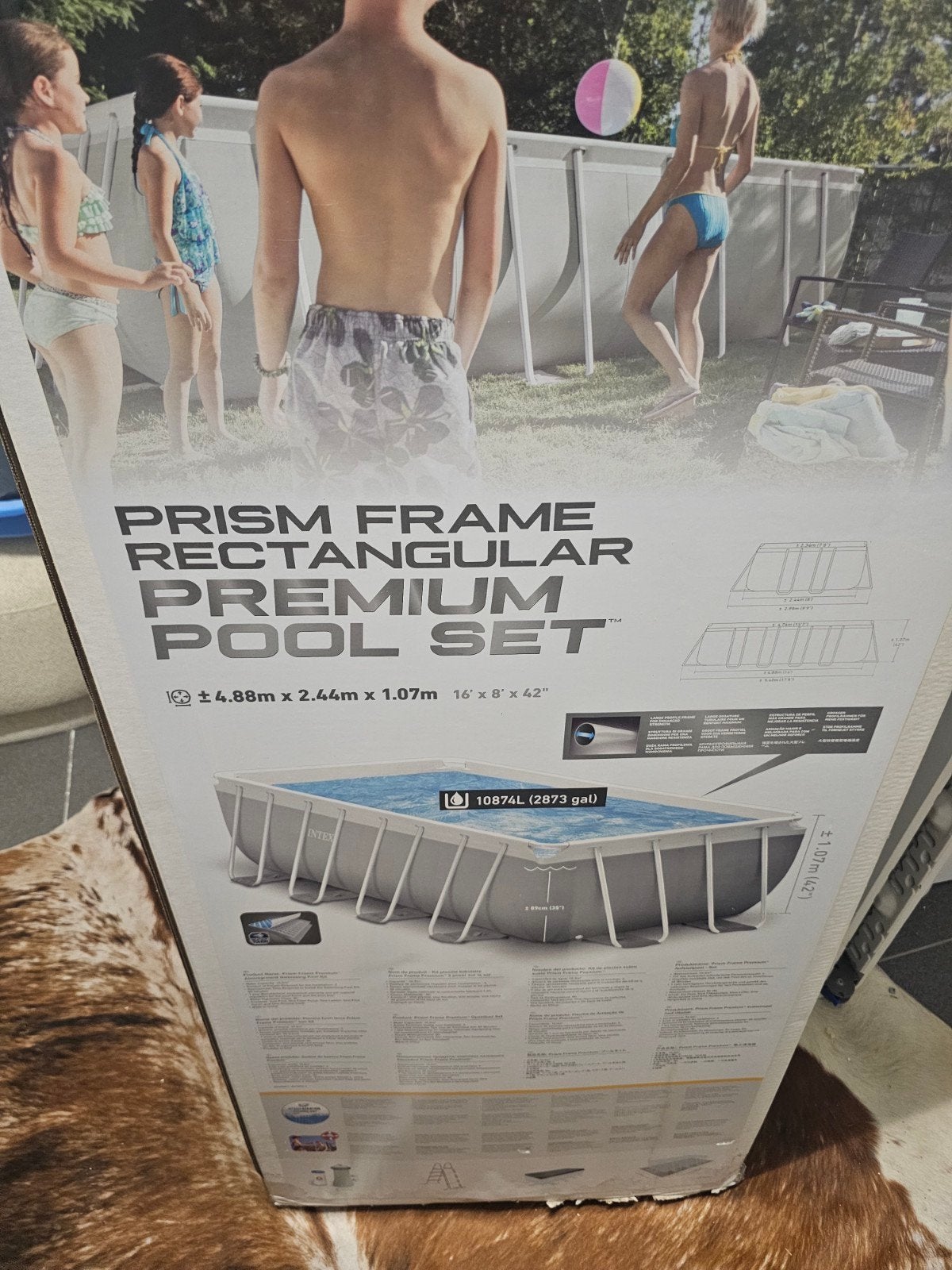 Intex prism frame set opbouwzwembad, Tuin en Terras, Ophalen