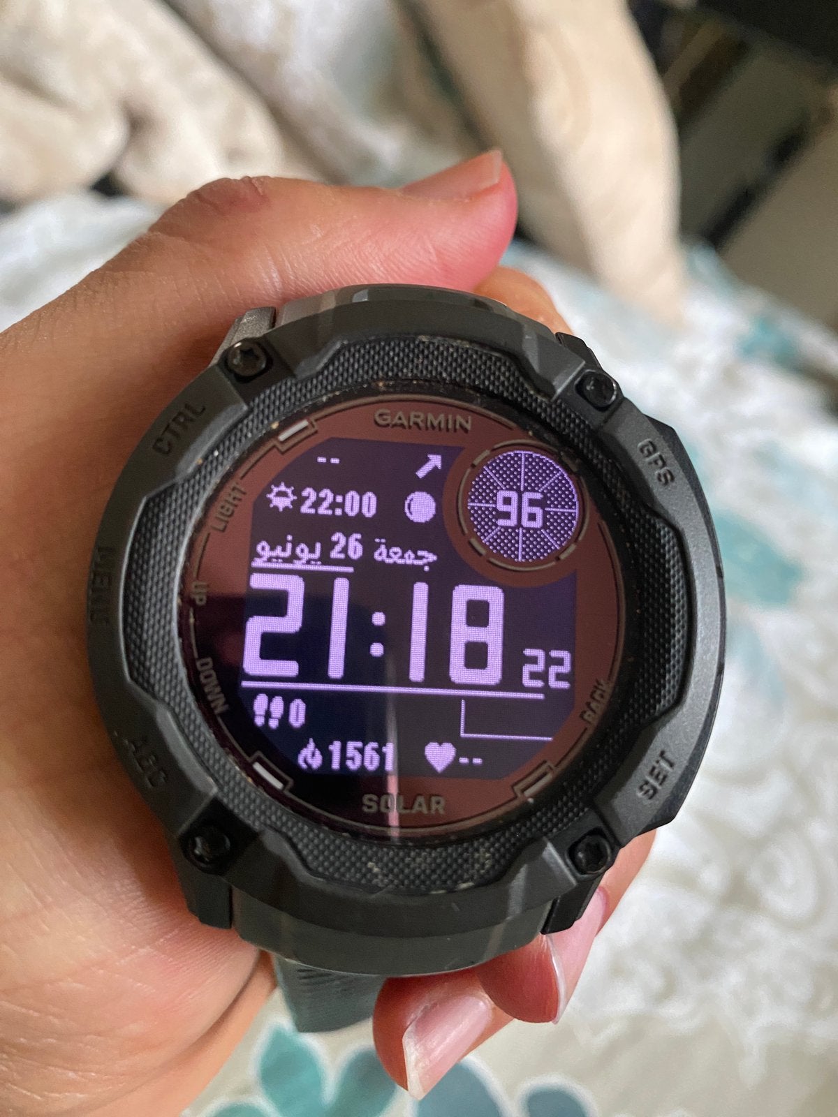 Montre Garmin Instinct 2X Solar + chargeur, Enlèvement, Comme neuf, Android