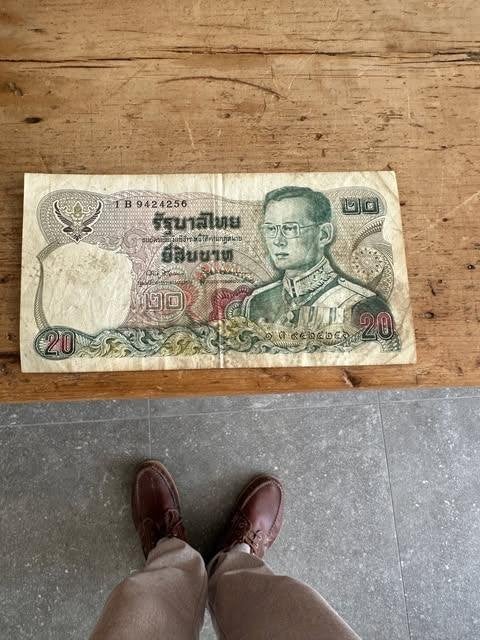 Billet de 20 bahts thaïlandais, Enlèvement ou Envoi, Asie centrale, Billets en vrac