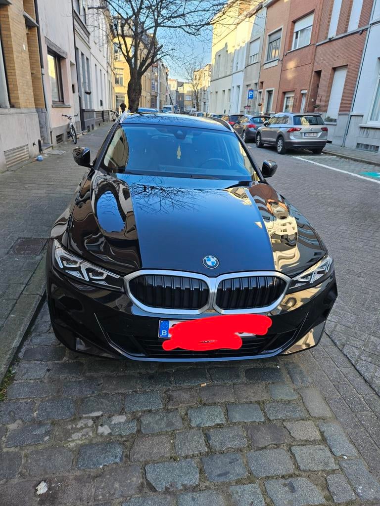 Bmw 320D Xdrive 2023 Fabrieksgarantie 07-2026, Auto's, BMW, Automaat, 1995 cc, Zwart, Leder
