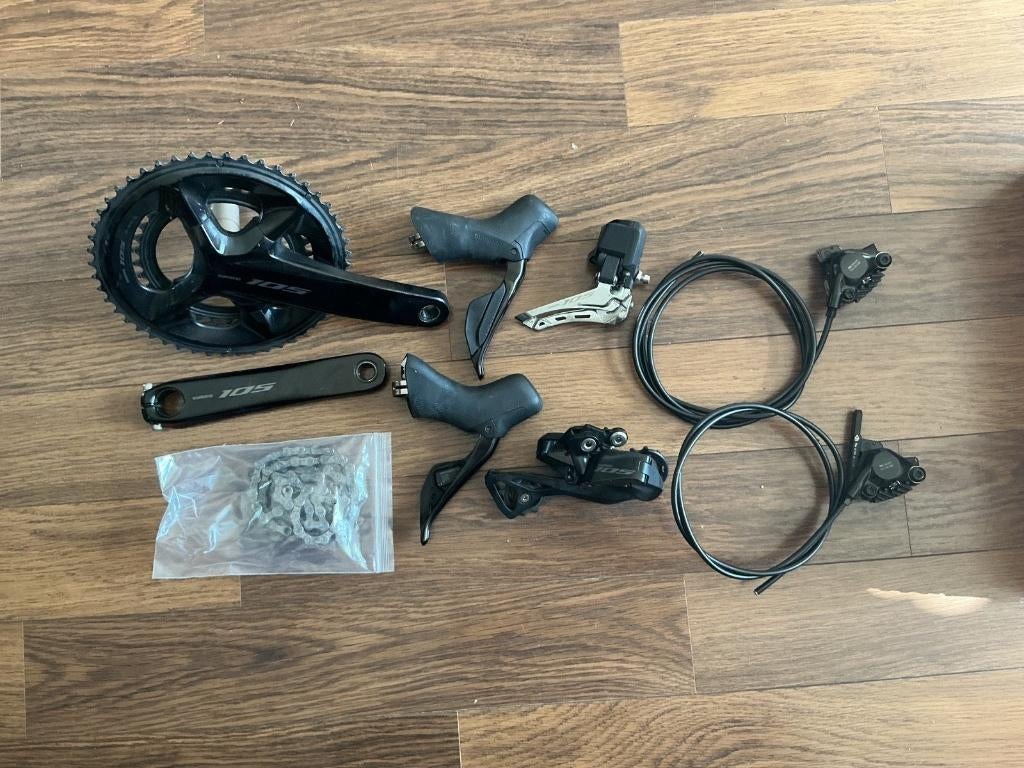 Shimano 12-speed R7170 105 Di2-groepset, Fietsen en Brommers, Fietsonderdelen, Ophalen of Verzenden, Zo goed als nieuw