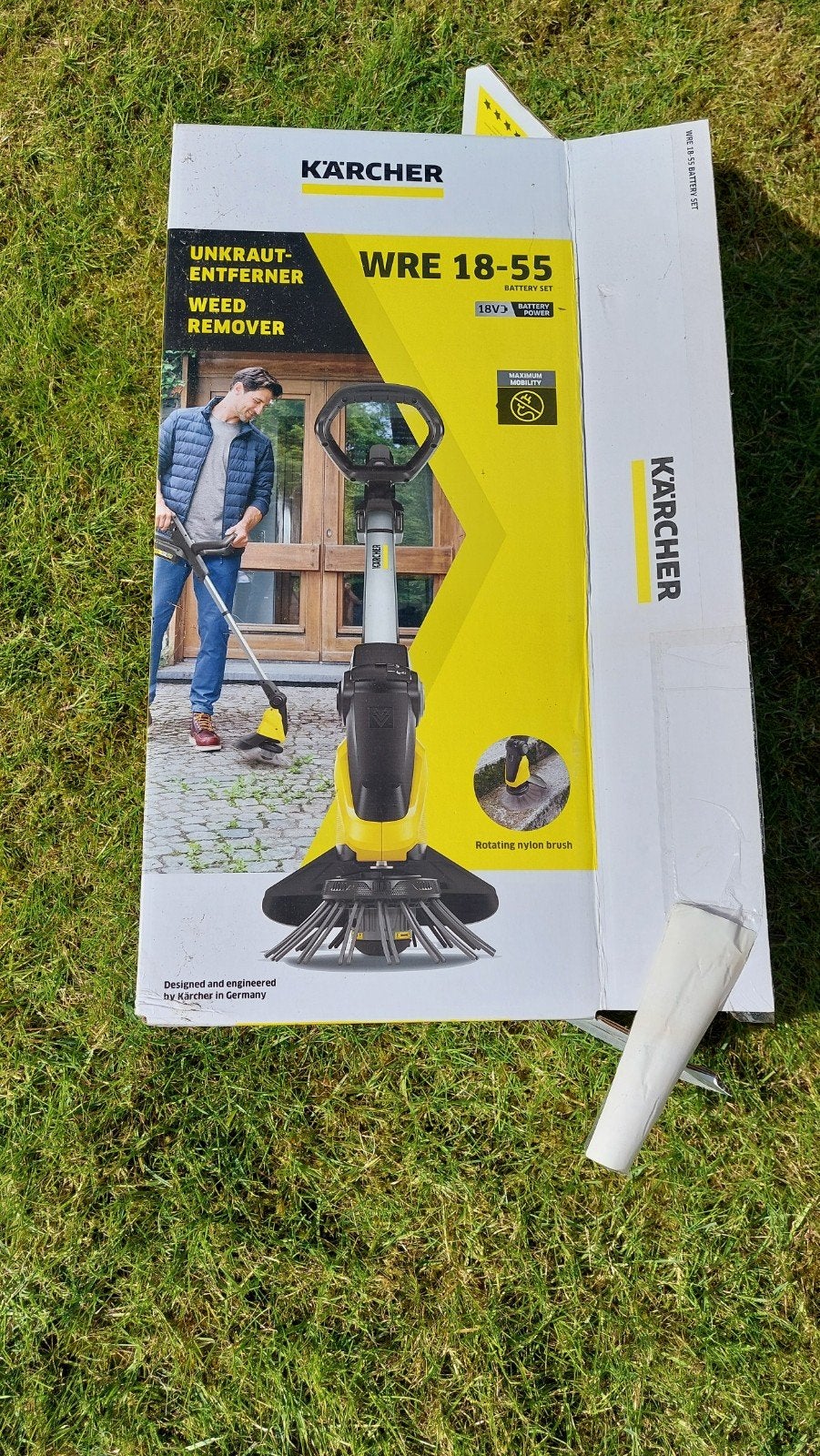 Kärcher WRE 18-55 draadloze onkruidverwijderaar, Tuin en Terras, Hand-tuingereedschap, Ophalen