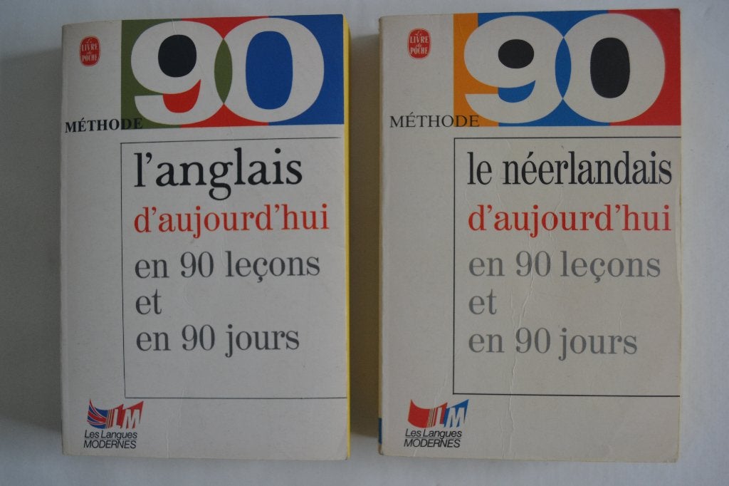 L'anglais/Le néerlandais d'aujourd'hui en 90 leçons/jours, Livres, Livres scolaires, Enlèvement ou Envoi, Utilisé, Secondaire
