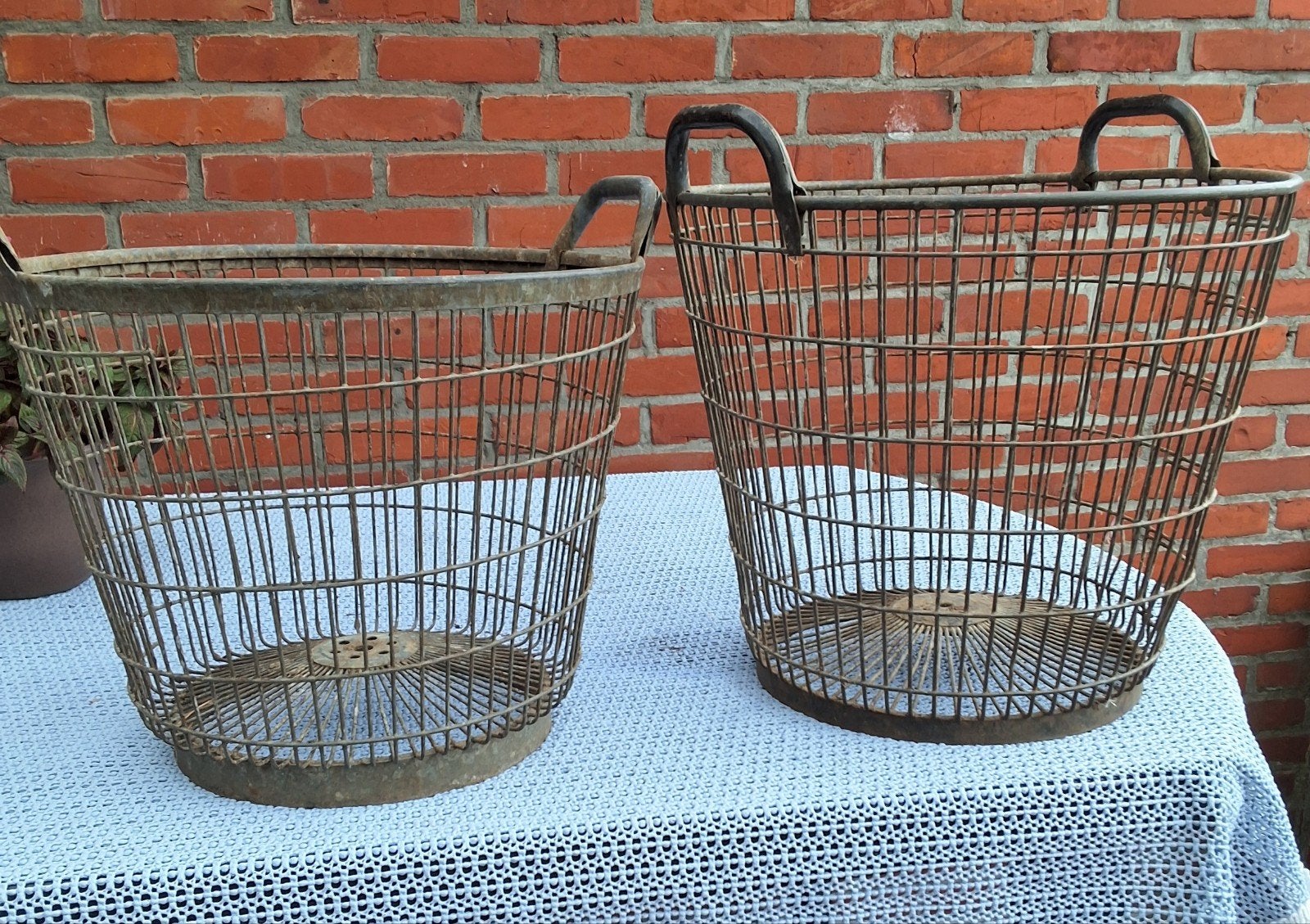 ijzeren aardappelen manden 18€ p/st, Ophalen, Gebruikt