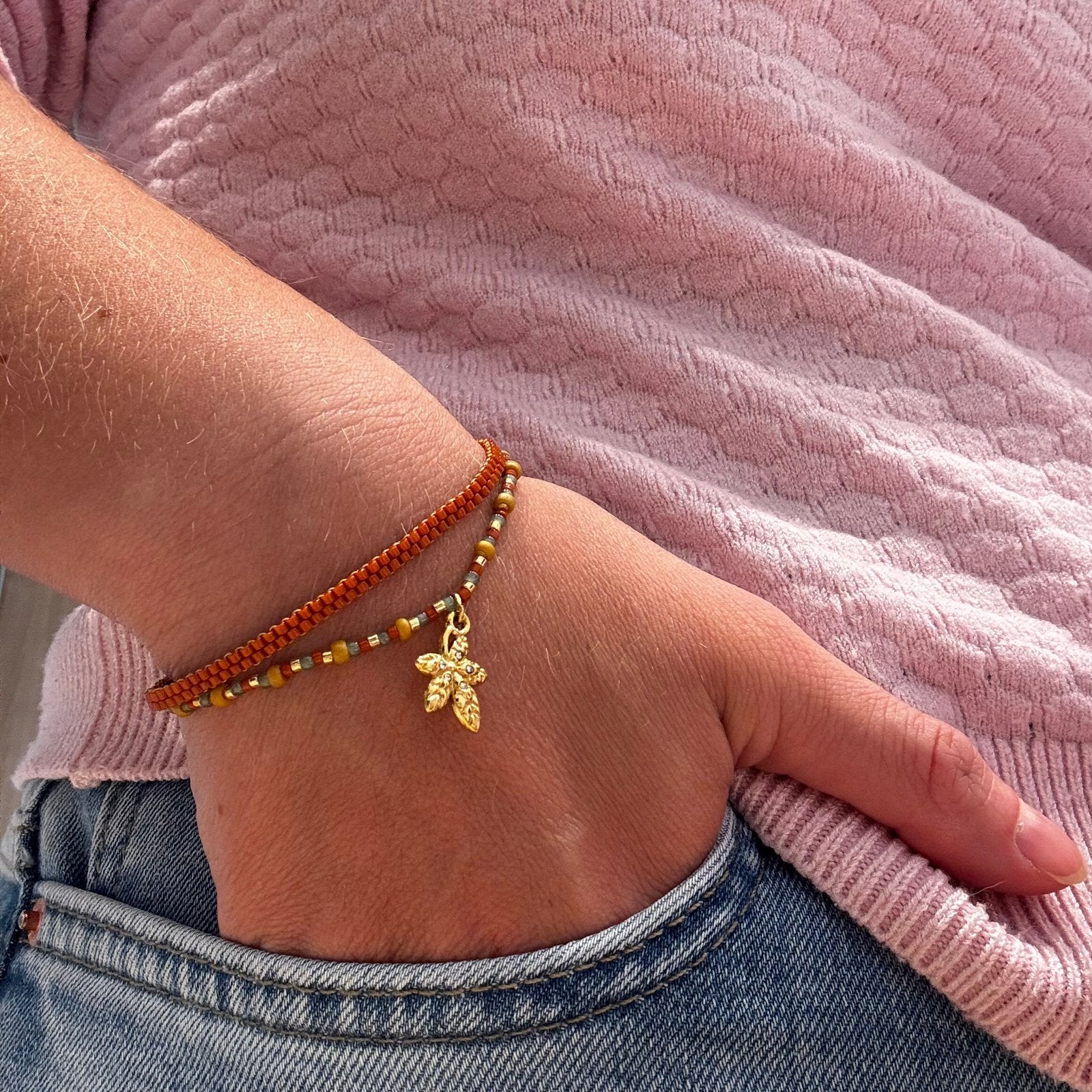 Miyuki bohemien armband en roestvrij staal, Sarahberlemont@outlook.com, Bohêmia, Belgique, Ophalen of Verzenden