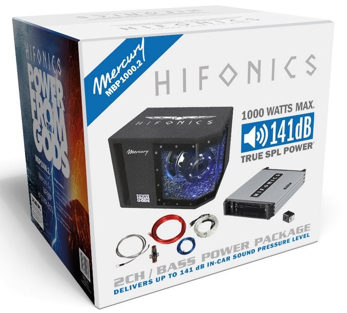 Hifonics Mercury MBP1000.2 Subwoofer + versterker, Autos : Divers, Haut-parleurs voiture, Enlèvement ou Envoi, Neuf