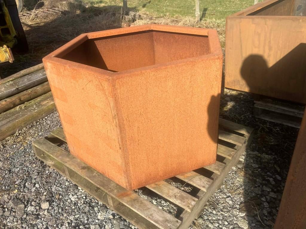 Jardinière hexagonale en acier corten 3mm, Enlèvement, Jardin