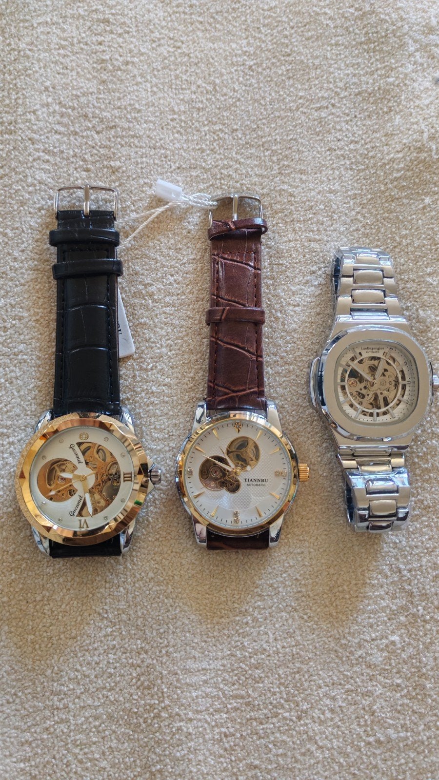 3 montres automatiques homme, Enlèvement ou Envoi, Neuf