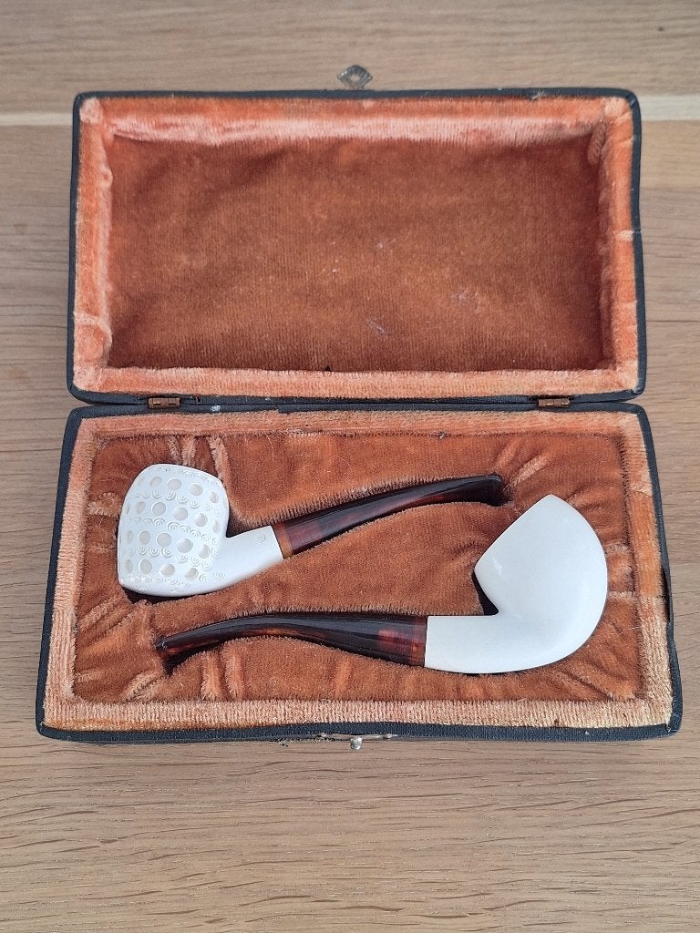 Pipes en écume de mer (coffret), Enlèvement, Comme neuf, Autres types