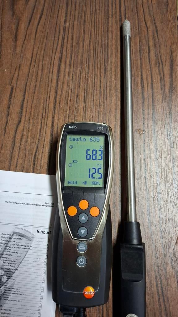 Testo 635 vochtigheidsmeter, Ophalen of Verzenden