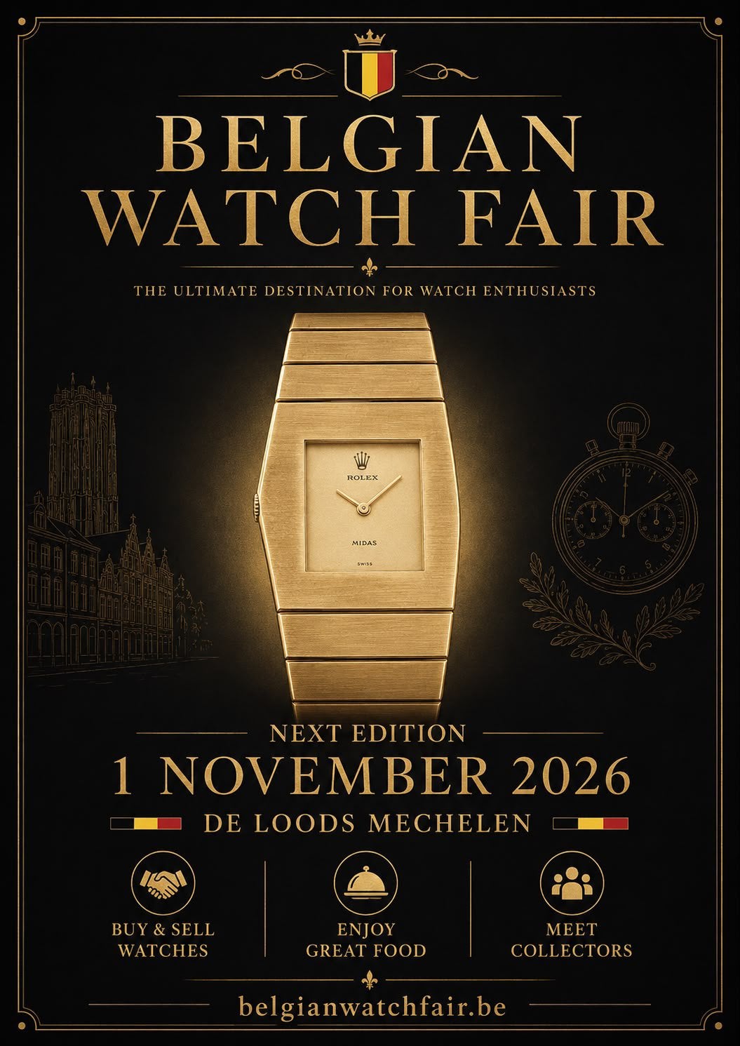 BWF- Belgian Watchfair 1/11/2026 Foire horlogère, Enlèvement ou Envoi