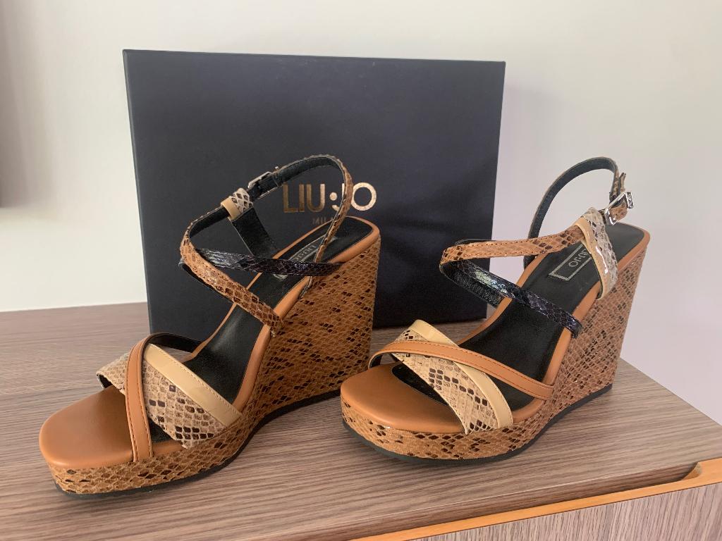 Nieuwe sandalen Liu Jo, maat 38 Hak: 12 cm hoog, Kleding | Dames, Schoenen, Liu Jo, Beige, Nieuw, Sandalen of Muiltjes