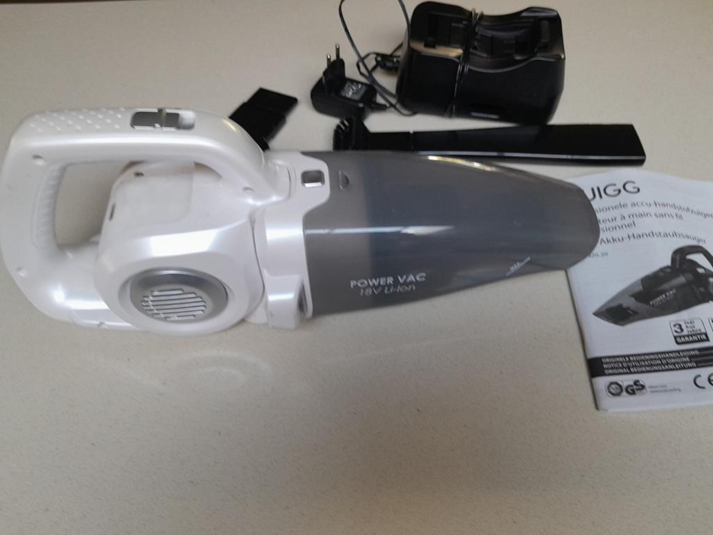 Krachtige professionele accu-handstofzuiger.18V Li-Ion. ZGST, Ophalen, Zo goed als nieuw, Reservoir, Kruimeldief