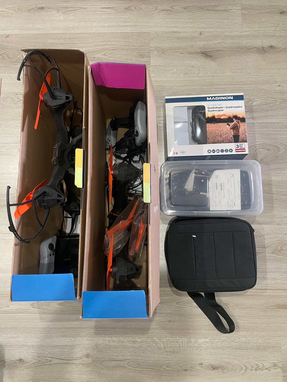Diverse Drones: Polaroid Falcon HD & Maginon QC-720SE, TV, Hi-fi & Vidéo, Enlèvement ou Envoi, Comme neuf, Drone avec caméra, Qualité standard