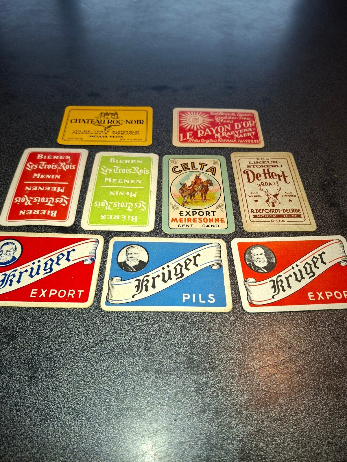 9 losse speelkaarten alcoholische dranken, Ophalen of Verzenden, Gebruikt, Speelkaart(en)