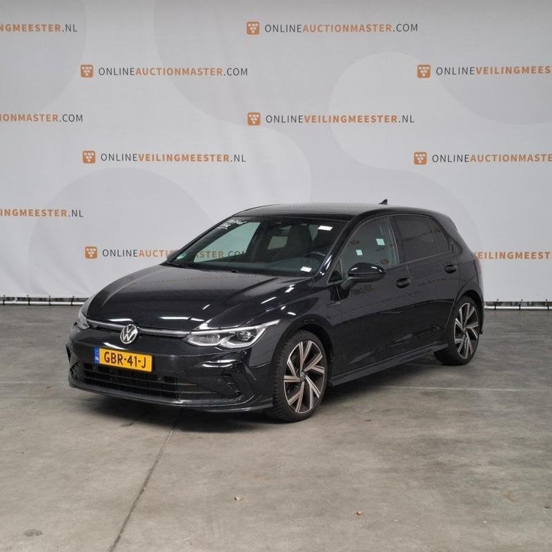 Personenauto, Volkswagen, Golf, 1.5 eTSI R-Line, 2020, Auto's, 1498 cc, 4 cilinders, Zwart, Bedrijf