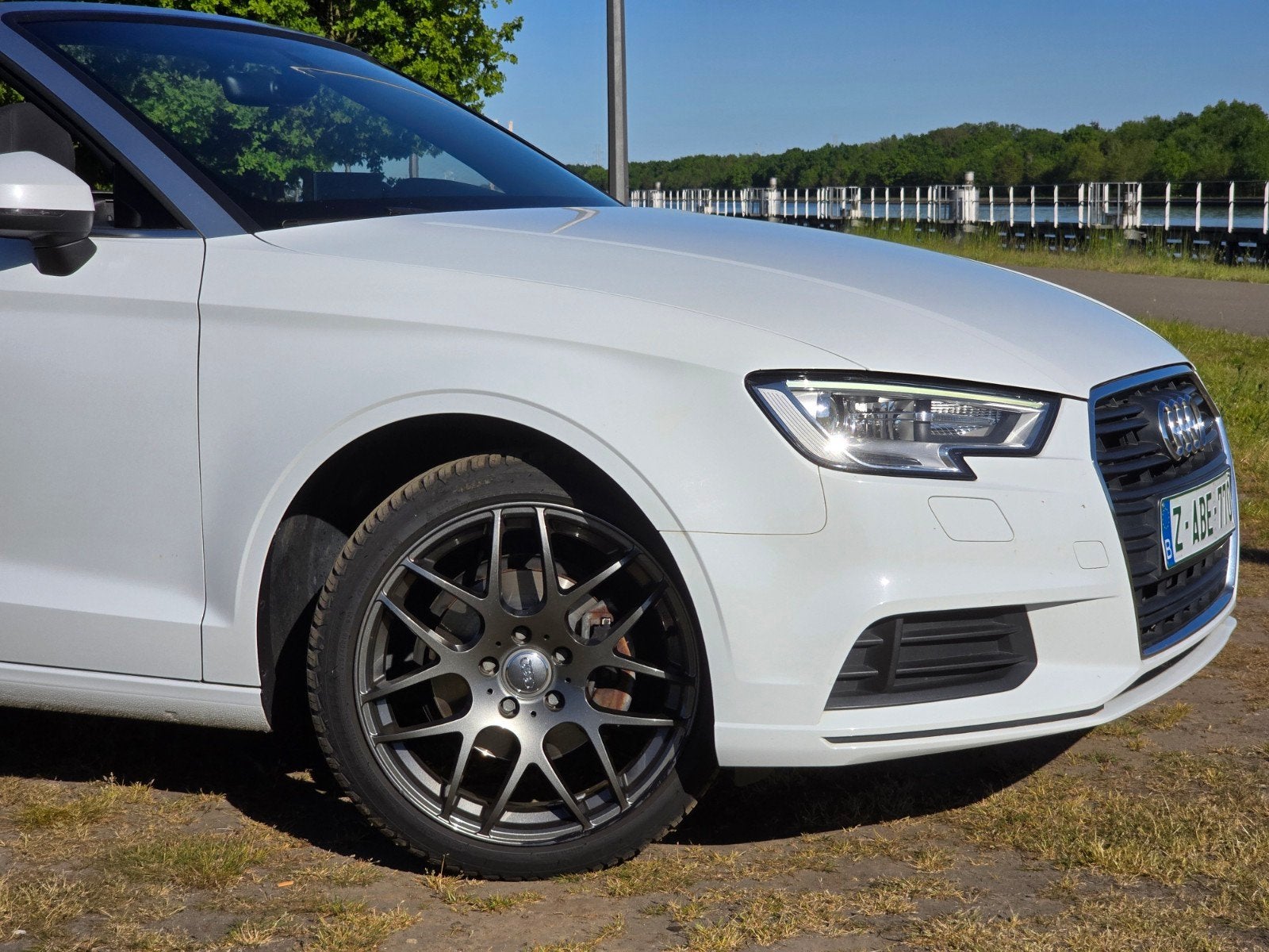 Audi A3 Cabriolet 1.6 TDI – 110 pk – 2017 – Trekhaak, Auto's, Voorwielaandrijving, Stof, Cabriolet, Wit