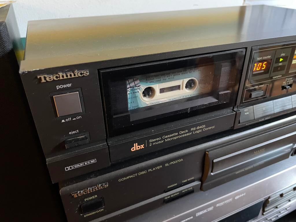 Technics stéréo cassette deck  RS-B405, Enlèvement ou Envoi