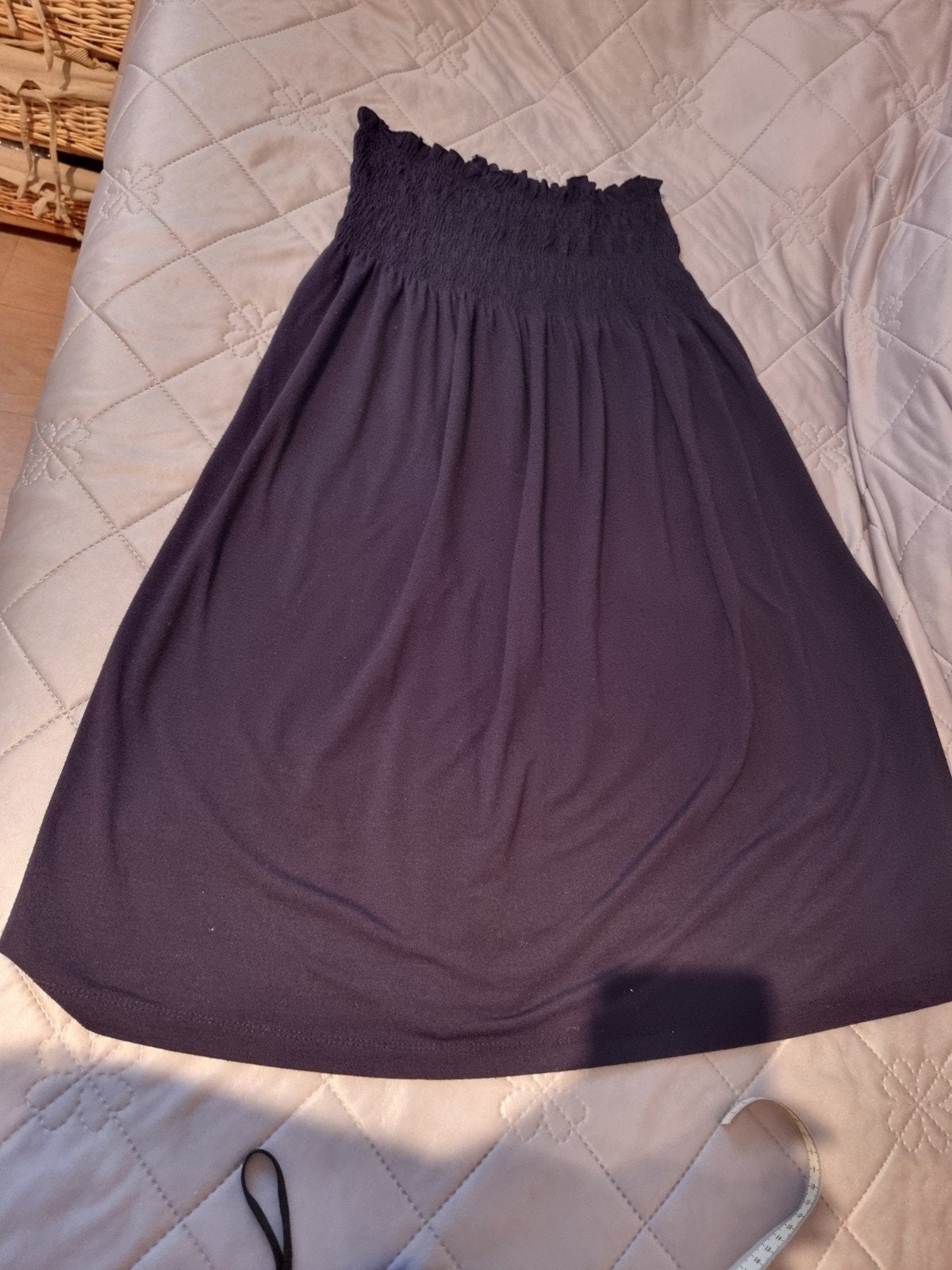 Lange zwarte rok met rekker | Maat L | Mooie pasvorm, Kleding | Dames, Ophalen of Verzenden, Maat 42/44 (L)