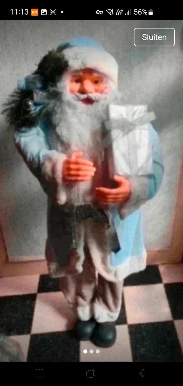 mooi grote kerstman 1 meter, Diversen, Ophalen of Verzenden, Zo goed als nieuw