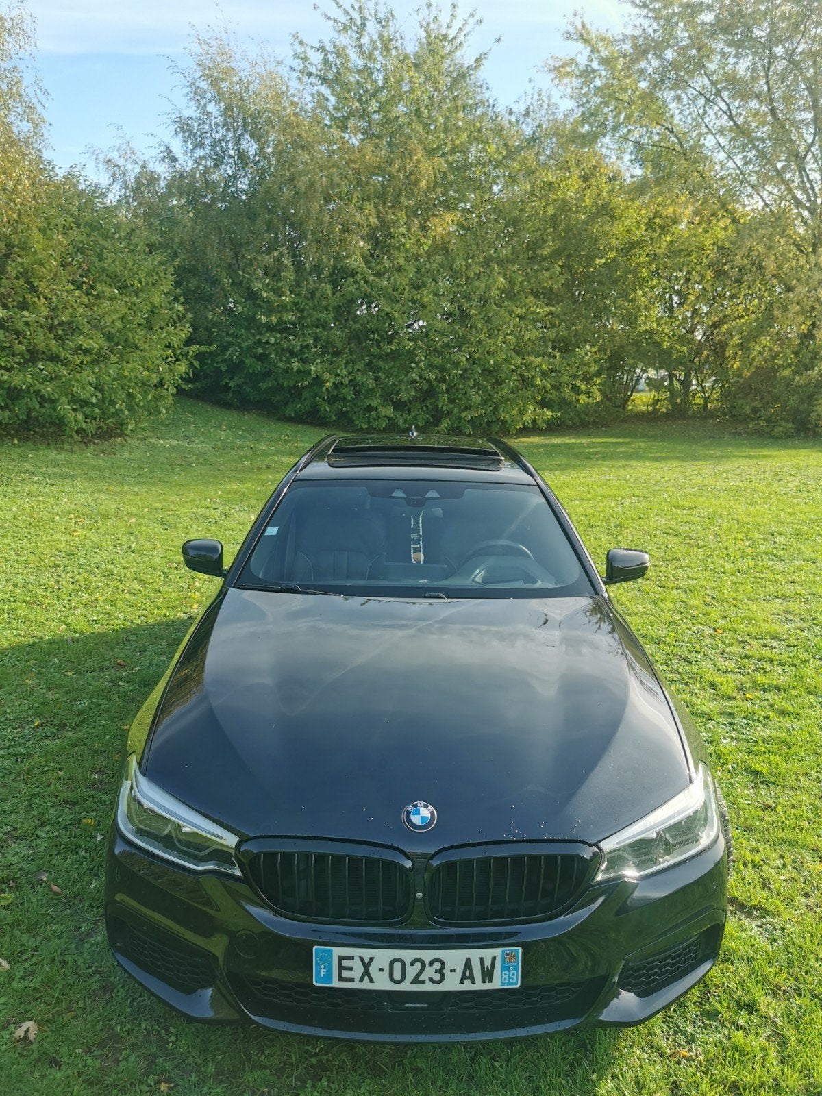 BMW 520d pack m g31, Autos, Cuir, Noir, 5 portes, Automatique