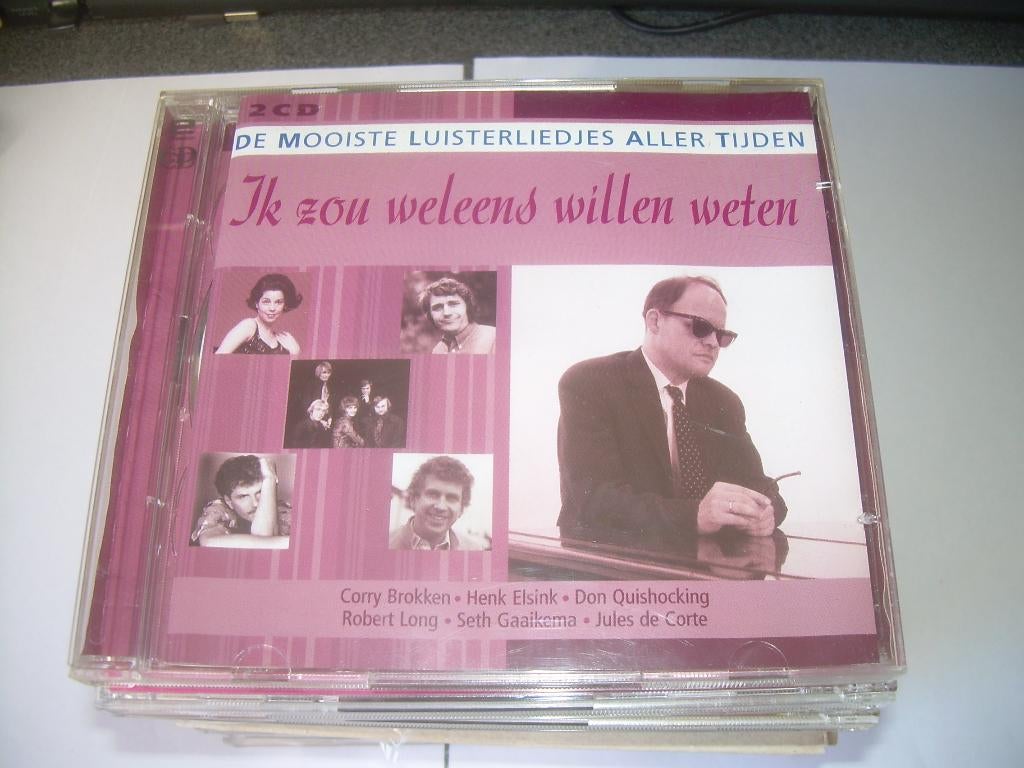 2 CD S - DE MOOISTE LUISTERLIEDJES ALLER TIJDEN, Cd's en Dvd's, Ophalen of Verzenden, Zo goed als nieuw, Nederlandstalig