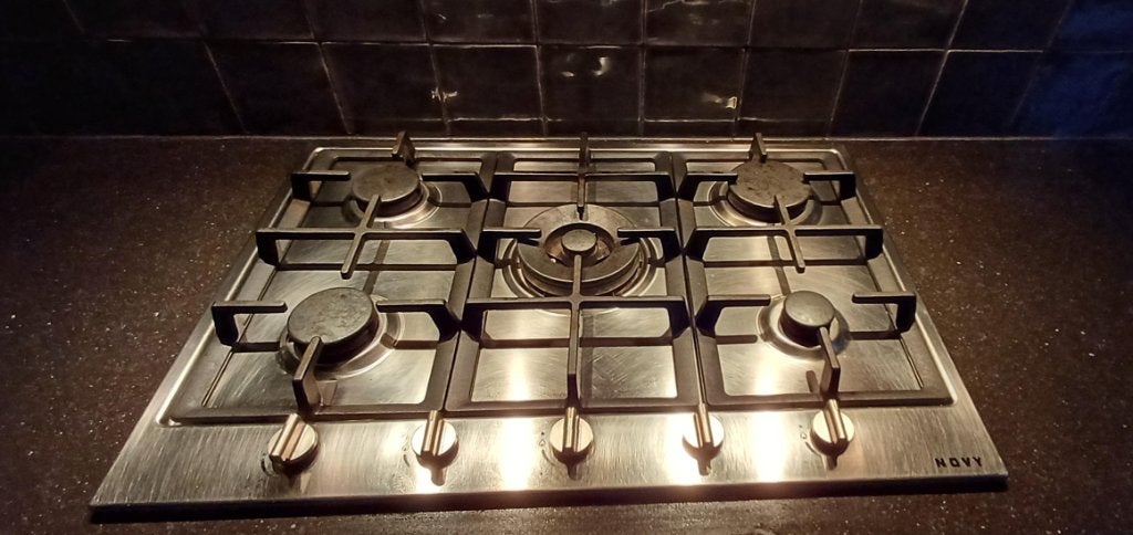 Novy - model 1981 - gaskookplaat – 5 branders – inox, Ophalen, Gebruikt, Meerkleurig