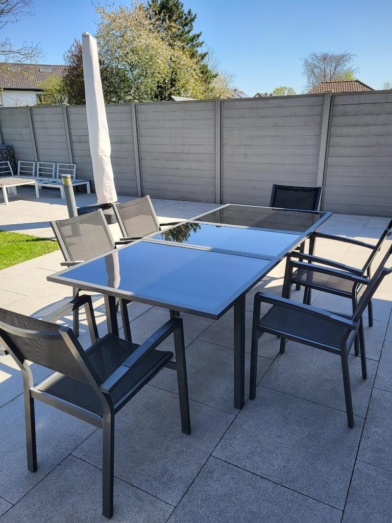 Tuinset, Tuin en Terras, Ophalen, Gebruikt, Aluminium, Tuinset