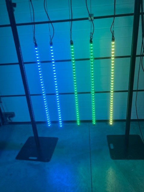 6 x PIXELTUBE SET - LEDBUIZENSET MET CONTROLLER EN VOET, Ophalen, Zo goed als nieuw