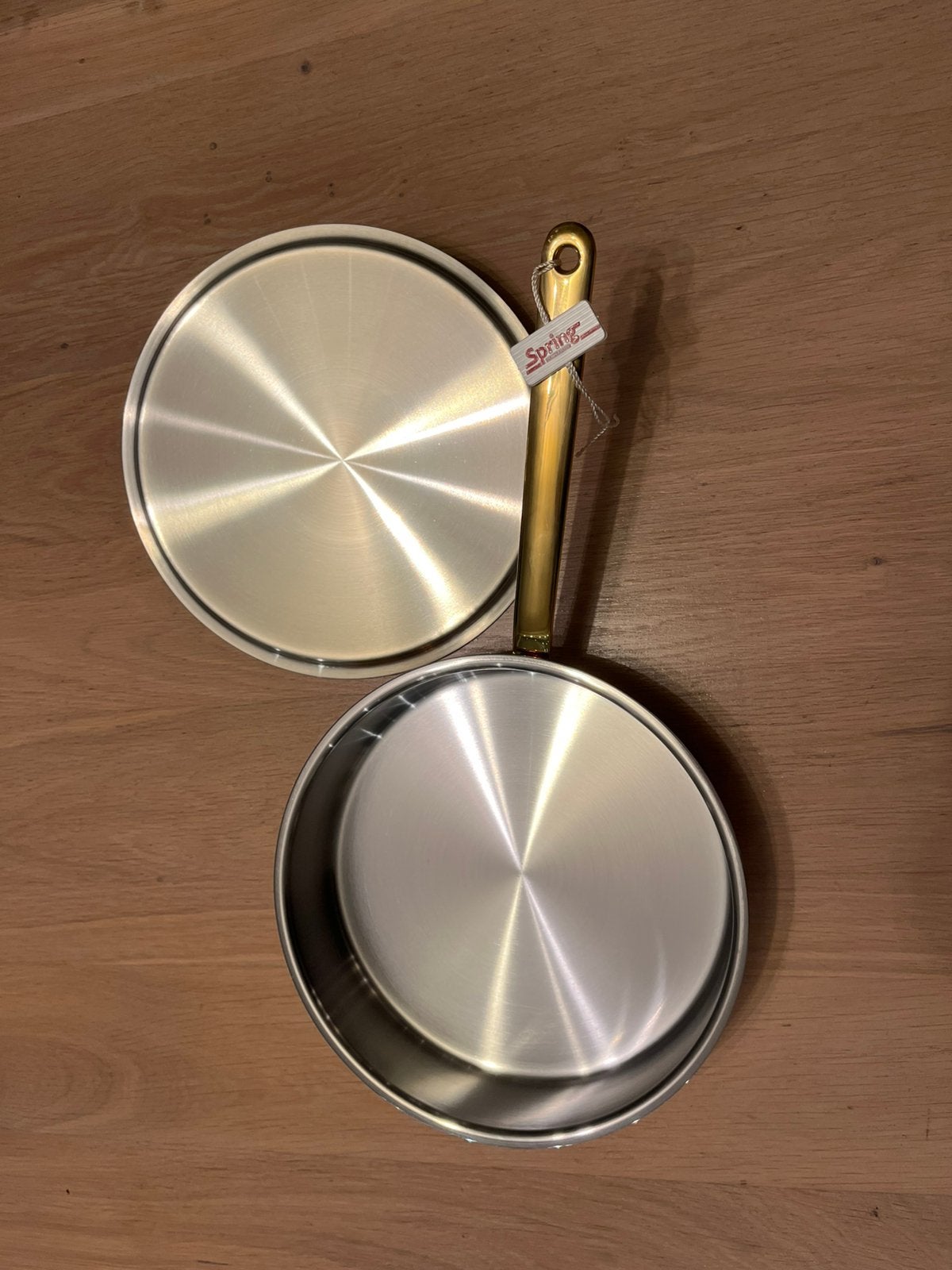 Ongebruikte koperen sauteuse met deksel, Enlèvement, Cuivre, Autres marques, Cocotte