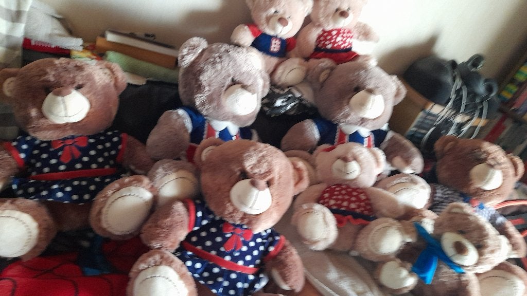 9 pluchen beren, Ophalen, Overige karakters, Beer, Zo goed als nieuw