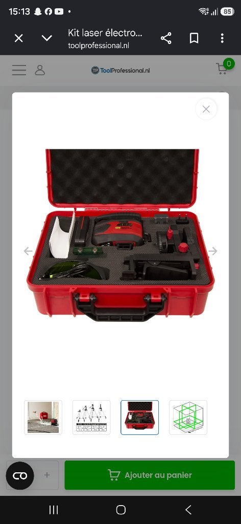 Niveau laser fuetec 4d, Bricolage & Construction, Enlèvement, Comme neuf