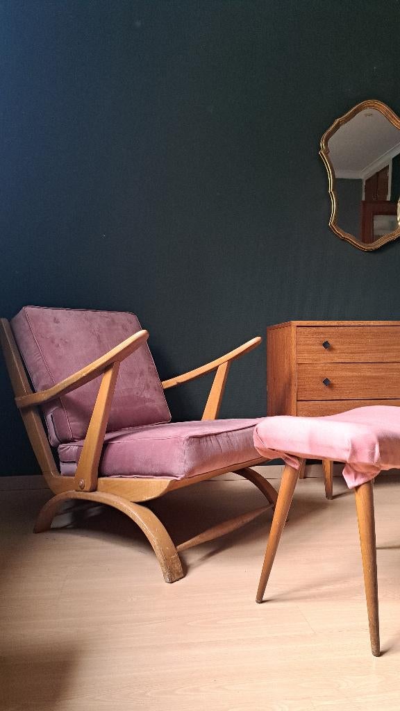 Loungezetel jaren 70, Ophalen, Gebruikt, Minder dan 75 cm, Vintage