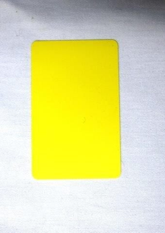 Plastic Card PVC €.0,15 per stuk Kleur: geel 54 x 86 x 0,5 m, Articles professionnels, Aménagement de Bureau & Magasin | Fournitures de bureau