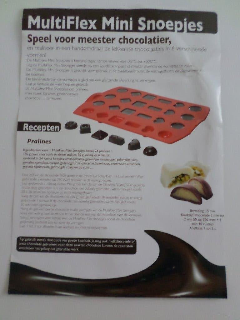 Recettes Recepten Tupperware Multiflex Mini Snoepjes, Gâteau, Tarte, Pâtisserie et Desserts, Enlèvement ou Envoi, Comme neuf, Pays-Bas et Belgique