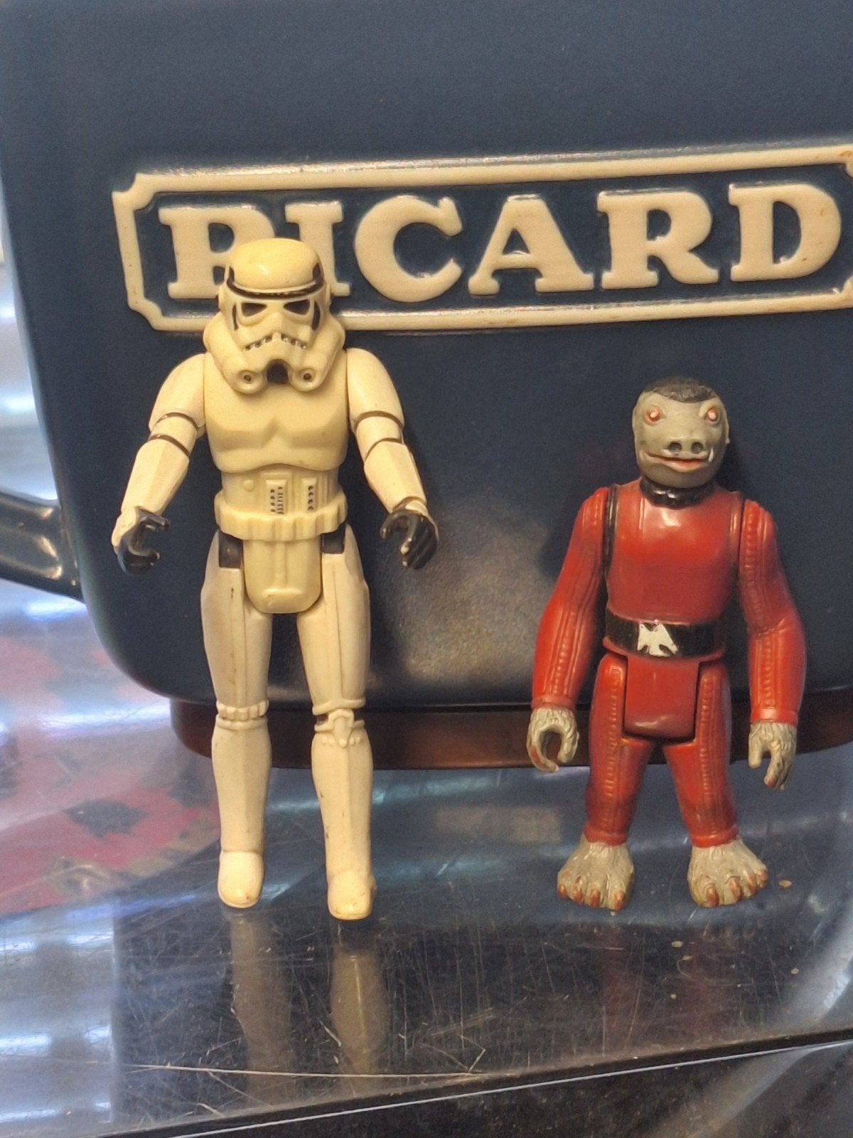 2 figurines starwars vintage Kenner snaggletooth et stormtro, Collections, Enlèvement ou Envoi