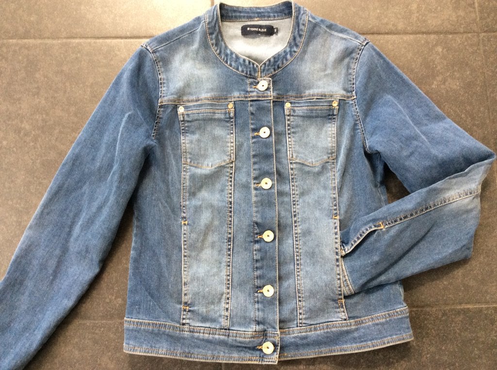 Jeansvest Terre Bleue 40, Ophalen of Verzenden, Zo goed als nieuw, W30 - W32 (confectie 38/40), Terre Bleue